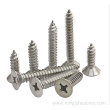 stainless steel 304 410 self tapping wood screw